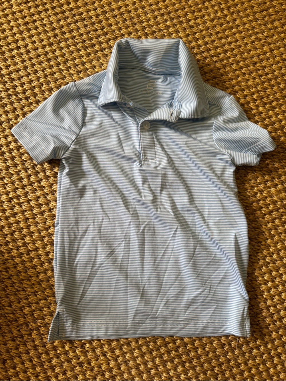 Class Club Light Blue & White Thin Striped Polo Shirt